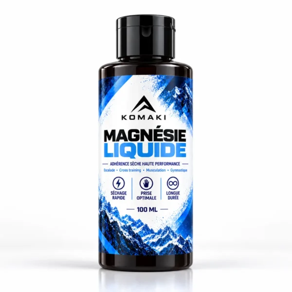 Magnésie liquide KOMAKI 100 ml, format voyage pour l'escalade